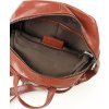 MARCO MAZZINI Hnědý malý kožený batoh s kapsami