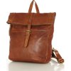 MARCO MAZZINI Camel dámský kožený batoh (Velikost ONE SIZE)