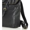 MARCO MAZZINI Černý dámský kožený batoh