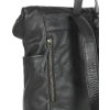 MARCO MAZZINI Černý dámský kožený batoh