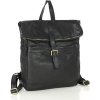 MARCO MAZZINI Černý dámský kožený batoh