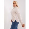 Světle béžový svetr s rolákem
