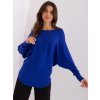 Modrý svetr s netopýřími rukávy (Velikost S/M)