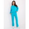 Tyrkysová oversize dámská tepláková souprava