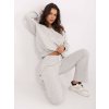 Světle šedá oversize dámská tepláková souprava