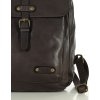 MARCO MAZZINI Hnědý kožený praktický batoh (Velikost ONE SIZE)