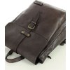 MARCO MAZZINI Hnědý kožený praktický batoh