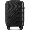 SOLIER Černý cestovní kufr AVENTOR 55x40x20 cm