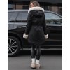 Černá zimní parka s kožíškem ARCTIC