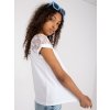 Bílé tričko s krajkovými rukávy