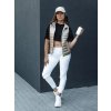Béžová dámská prošívaná vesta se stojáčkem STYLISHZ