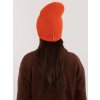 Oranžová dámská pletená čepice