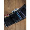 Rovicky černá pánská kožená peněženka L181