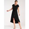 Dámské černé ležérní viskózové šaty