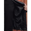 Černá pánská koženková bunda