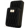 Černá peněženka 2v1 s odnímatelným popruhem V296