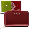 Peterson vínová kožená lakovaná pěněženka Y699
