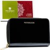 Peterson černá kožená lakovaná pěněženka Y698