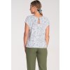 Elegantní dámské vzorované tričko s krátkým rukávem