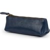 Tmavě modré kožené pouzdro na pero SOLIER* SW01