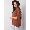 Hnědá oversized mikina (Velikost S/M)