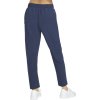 Tmavě modré dámské tepláky Skechers Slip-Ins: GO Walk Uptown Pant (Velikost L)