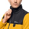 Hořčicová pánská fleecová bunda Jack Wolfskin Dna Grizzly Fleece FZ M (Velikost 3XL)