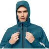 Modrá pánská lehká turistická bunda Jack Wolfskin Morobbia 2l Jkt M (Velikost L)