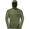 Tmavě zelená pánská fleecová bunda Jack Wolfskin Hirschberg Hooded FZ M