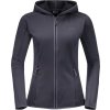 Černá dámská fleecová bunda s kapucí Jack Wolfskin Baiselberg Hooded FZ W