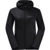 černá dámská funkční mikina Jack Wolfskin Hirschberg Hooded FZ W