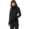 černá dámská funkční mikina Jack Wolfskin Hirschberg Hooded FZ W
