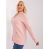 Pudrový svetr se zipy