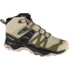 Khaki dámské turistické kotníkové boty Salomon X Ultra 4 Mid GTX