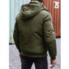 Khaki pánský zimní bomber s kapucí (Velikost M/48)