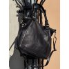 Černá kožená kabelka MARCO MAZZINI