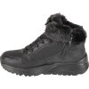 Černé dívčí kotníkové zimní tenisky Skechers Uno Lite - Comfurt Collar