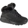 Černé dívčí kotníkové zimní tenisky Skechers Uno Lite - Comfurt Collar (Velikost 28)