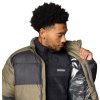 Zeleno-černá pánská zimní prošívaná bunda Columbia Pike Lake II Jacket