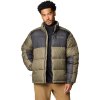Zeleno-černá pánská zimní prošívaná bunda Columbia Pike Lake II Jacket