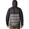 Šedo-černá pánská zimní prošívaná bunda Columbia Buck Butte II Insulated Hooded Jacket