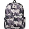 Tmavě šedý batoh s květinovým vzorem Peterson