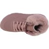 Růžové dívčí kotníkové tenisky s kožíškem Skechers Uno - Fall Air
