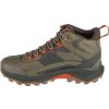 Tmavě zelené pánské kotníkové turistické boty Merrell Speed Strike 2 Mid WP