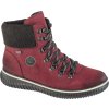 Vínové dámské kotníkové boty Rieker Booties