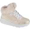 Béžové zimní kotníkové boty Skechers Uno Lite - Comfurt Collar (Velikost 30)