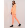 Neonově oranžová dámská tepláková souprava s potiskem