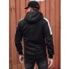 Černá pánská mikina s kapucí