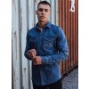 Pánská modrá džínová košile