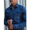 Pánská modrá džínová košile